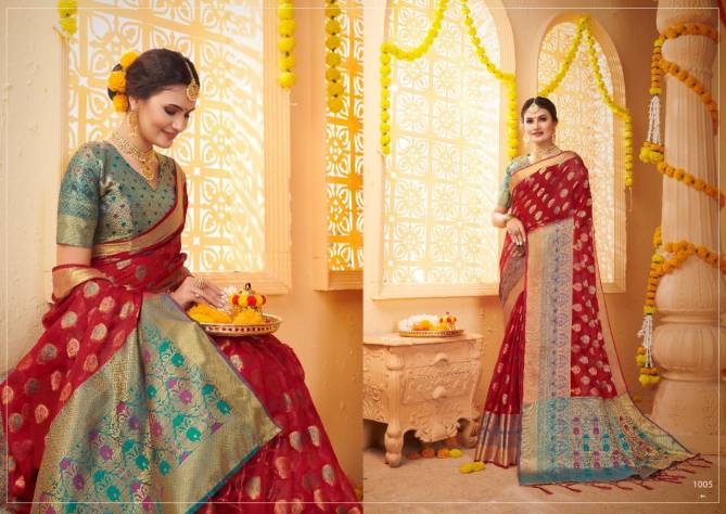 Saroj Amrapali Festive Wear Organza Silk Latest Designer  Saree Collection